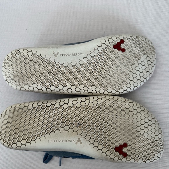 Vivobarefoot Womens Trainers Primus Asana Casual Lace-Up Leather Textile Blue 9 - Picture 7 of 8